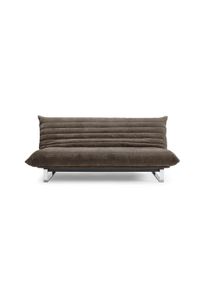 Loungesofa INNOVATION LIVING &trade; "Minimum Quiltus L-Shaped Schlafsofa mit Daybettfunktion", braun (cedar braun), B:200cm H:65cm T:90cm, Bezug 45% Recycletes Polyester; 55% Polyester, Sofas, Loungesofa, Vierstufige Kopferh&ouml;hung und zwei R&uuml;ckenpositionen f&uuml;r Komfort