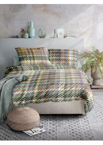 Bettw&auml;sche Irisette "Zobel 8785", 90 multi, B/L: 155cm x 220cm, 1 Stk., 1 Stk., Renforc&eacute;, B/L: 80cm x 80cm, 2, Renforc&eacute;, Obermaterial: 100% Baumwolle, Bettw&auml;sche, Bettw&auml;sche, Flausch-Cotton, 2 teilig, samtig weich
