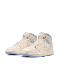 Sneaker Jordan "WMNS Jordan COURT CONNECT MID", Damen, Gr. 39, pale ivory, particle rose, psychic blau, Leder, Synthetik, Schuhe Sneaker, inspiriert vom Look des Air Jordan 1