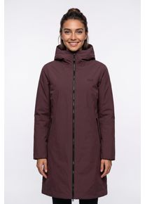 Daunenmantel Jack Wolfskin "FIORA BAY COAT W RDS", Damen, Gr. S, lila (sheer plum), Obermaterial: 100% Polyamid. Futter: 100% Polyester. Wattierung: 80% Entendaune, 20% Federn, M&auml;ntel Daunenmantel, f&uuml;r sportliche Outdoor- und Wandereins&auml;tze, langer Schnitt