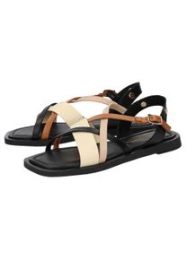 Sandale Sioux "Molsirka-701", Damen, Gr. 41 (UK 7), braun (hellbraun), Obermaterial: 100% Kalbsnappaleder CANA. 100% Gummi rubber., Schuhe Sandale