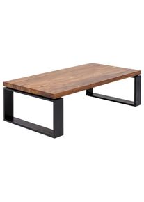 Mid.you , Sheeshamfarben , Holz , Sheesham , massiv , rechteckig , 60x35x115 cm , einfacher Aufbau ,
