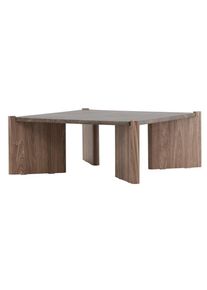Livetastic , Braun, Beige , Holz, Holzwerkstoff , furniert , Marmoroptik , quadratisch , 100x40x100 cm ,