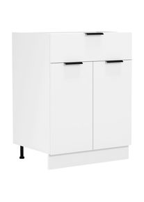 Mid.you , Wei&szlig; , Holzwerkstoff , 1 F&auml;cher , 1 Schublade(n) Schubladen , 60x82x46 cm , individuell planbar, Zusatzausstattung erh&auml;ltlich ,