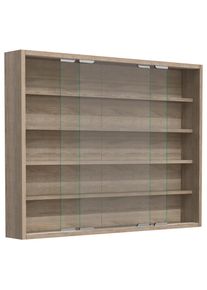 Mid.you , Sonoma Eiche , Holzwerkstoff , 4 F&auml;cher , 77x60x10 cm , h&auml;ngend ,