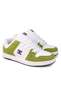 Skateschuh DC Shoes "Manteca 4 S", Herren, Gr. 9,5(42,5), gr&uuml;n (olive, wei&szlig;), Obermaterial:53.02% Leder, 46.98% Synthetikmaterial., Schuhe Skateschuh