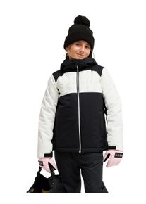 Snowboardjacke Roxy "Astral Peak 10K", Kinder, Gr. 14, schwarz-wei&szlig; (schwarz), Obermaterial: 55% Polyester, 45% Polyester., Jacken Snowboardjacke