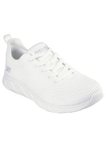 Sneaker Skechers "BOBS B FLEX LO-GRACEFUL STRIDE", Damen, Gr. 36, wei&szlig;, Textil, Schuhe Sneaker, mit leichter EVA-Laufsohle