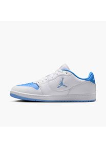 Sneaker Jordan "Jordan COURT CONNECT LOW", Herren, Gr. 44,5, blau (wei&szlig;, university blau), Leder, Synthetik, Textil, Schuhe Sneaker, inspiriert vom Look des Air Jordan 1