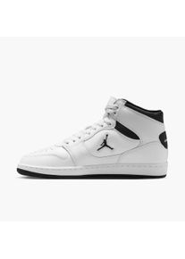 Sneaker Jordan "WMNS Jordan COURT CONNECT MID", Damen, Gr. 40,5, wei&szlig;, schwarz, Leder, Synthetik, Schuhe Sneaker, inspiriert vom Look des Air Jordan 1