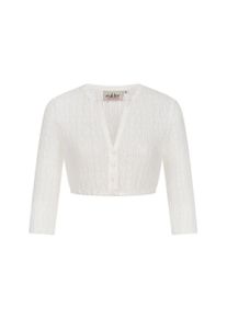 N&uuml;bler Dirndlbluse N&Uuml;BLER "Dirndlbluse langarm Juna", Damen, Gr. 46, beige (creme), Obermaterial: 90% Nylon NY. 10% Elasthan EL., Blusen Dirndlbluse