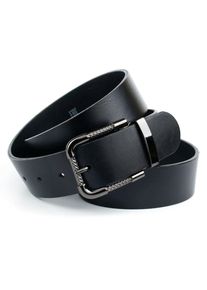 Lederg&uuml;rtel Anthoni Crown, Damen, Gr. 100, schwarz, Leder, unifarben, G&uuml;rtel Lederg&uuml;rtel, mit Schlie&szlig;e in Schwarz Metallic