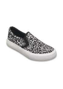 Sneaker Roxy "Lili Slip On", Damen, Gr. 10 (41), schwarz-wei&szlig; (schwarz, leopard), Obermaterial: 100% Rindsveloursleder / Futter: 50% Canvas, 50% Schweinsleder / Laufsohle: 100% Gummi., Schuhe Sneaker