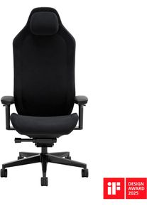 Fractal Design Gaming-Stuhl "Refine Alcantara Dark", schwarz (schwarz, schwarz, schwarz), St&uuml;hle, Gaming-Stuhl