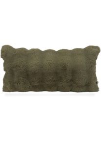 HOCK Dekokissen H.O.C.K. "H.O.C.K. Nordic", gr&uuml;n (olive, felloptik unifarben), B:30cm H:10cm L:60cm, Polyester, Dekokissen_Sitzkissen_Kissenh&uuml;llen, Dekokissen, Besonders weiche, flauschige Oberfl&auml;che