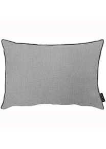Dekokissen Apelt "Stone", grau (grau, unifarben), B:35cm H:5cm L:45cm, Leinen, Polyester, Dekokissen_Sitzkissen_Kissenh&uuml;llen, Dekokissen, inclusive Soft-Kissenf&uuml;llung 100% PES
