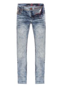 Cipo & Baxx Straight-Jeans CIPO & BAXX "Cipo & Baxx Jeanshose CD892", Herren, Gr. W31 L32, blau, Casual, regular fit, Jeans Straight-Jeans, mit stylischer Waschung