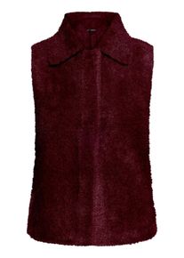Strickjacke Betty Barclay "Strickweste mit Kragen", Damen, Gr. 48, lila (schwarz aubergine), Strickjacken Strickjacke