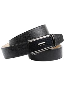 Lederg&uuml;rtel Anthoni Crown, Herren, Gr. 85, schwarz, Leder, gemustert, G&uuml;rtel Lederg&uuml;rtel, mit Automatik-Schlie&szlig;e
