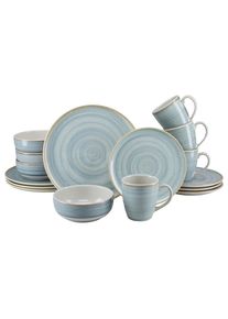 Creatable , Creme, Azurblau , Keramik , 320 ml,480 ml ,