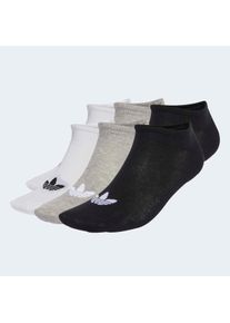 Sportsocken adidas originals "LINER, 6 PAAR", Herren, Gr. S (37/39), Sockengr&ouml;&szlig;e, bunt (wei&szlig;, medium grau heather, schwarz), Obermaterial: 73% Baumwolle, 24% Polyester, 2% Elasthan, 1% Polyamid, Socken Sportsocken, extrakurzer Schnitt, niedrig geschnitten, 6er-Pack