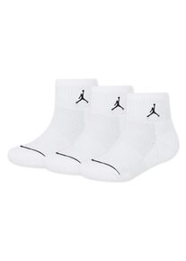Socken Jordan "JHN JD ED ELVD 3PK ANKLE", M&auml;dchen, Gr. 27-34,5, wei&szlig;, Obermaterial: 64% Baumwolle, 33% Polyester, 3% Elasthan, unifarben, Socken Socken, im 3er-Pack, unifarbenes Design, f&uuml;r sportive Aktivit&auml;ten geeignet