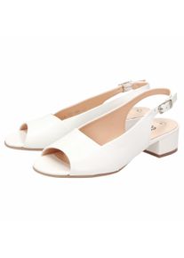 Sandale Sioux "Zippora", Damen, Gr. 42 (UK 8), wei&szlig;, Obermaterial: 100% Kalbsleder CAL. 100% Gummi rubber., Schuhe Sandale