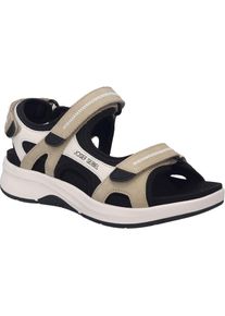 Sandale Josef Seibel "Estelle 02, beige-multi", Damen, Gr. 38, beige (beige, multi), Obermaterial: 100% Rindsleder Leather cow., Schuhe Sandale
