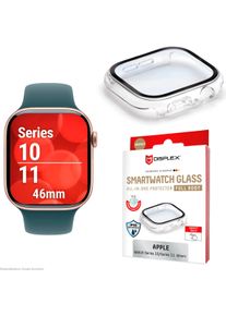 Displex Displayschutzglas "Smartwatch Glass All-In-One Protector Full Body", transparent, B:9cm H:1,4cm T:13,5mm, Displayfolien, Displayschutzfolie, Schutzfolie, Bildschirmschutz, kratz- & sto&szlig;fest, Displayschutzglas