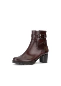 Stiefelette Gabor, Damen, Gr. 37,5, Textil, braun (bordeaux), Kalbsleder, unifarben, Schuhe Stiefelette, Blockabsatz, Ankleboots mit modischer Zierschnalle, Topseller