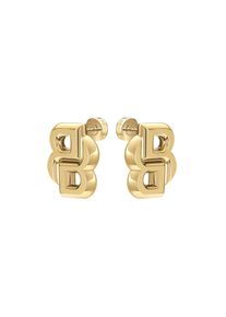 Paar Ohrstecker BOSS "DOUBLE B", gold (gelbgoldfarben, edelstahlfarben), Ohrringe, Damen, Edelstahl, Paar Ohrstecker