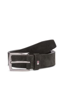 Lederg&uuml;rtel Tommy Hilfiger "DENTON 3.5 SUEDE", Herren, Gr. 95, grau (testa di moro), Leder, G&uuml;rtel Lederg&uuml;rtel