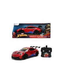 RC-Auto Jada "RC Marvel Spider-Man Porsche 911 1:16", rot (rot, blau), Fernlenkfahrzeuge, Kinder, Kunststoff, RC-Auto