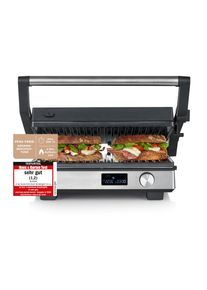 Kontaktgrill Severin "KG 2380", silber (kunststoff), B:38,5cm H:37cm T:35cm, Kontaktgrill_Standgrill_Tischgrill_Teppanyakigrill, Kontaktgrill