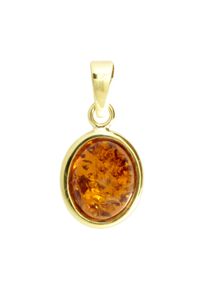 Kettenanh&auml;nger OSTSEE-SCHMUCK "OSTSEE-SCHMUCK Anh&auml;nger Classic 10x8 mm Anh&auml;nger Classic 10x8 mm", gelb (wei&szlig;, neutral), Schmuckanh&auml;nger, Damen, 21 x 11mm, Gelbgold 333, 0,7 g, Kettenanh&auml;nger
