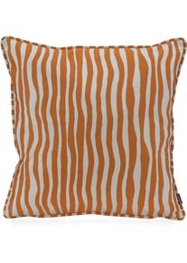 HOCK Dekokissen H.O.C.K. "H.O.C.K. Riazza", orange (orange terra, gestreift), B:50cm H:10cm L:50cm, Baumwolle, Polyester, Dekokissen_Sitzkissen_Kissenh&uuml;llen, Dekokissen