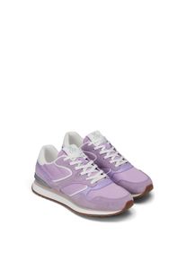 Marc O'Polo Sneaker MARC O'POLO "Maxima", Damen, Gr. 36, Mesh, lila (flieder, hellgrau), Glattleder, Nylon, Veloursleder, unifarben mit Farbeinsatz, Schuhe Sneaker, Halbschuh, Schn&uuml;rschuh, Freizeitsneaker mit Memory Foam
