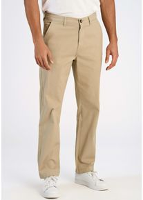 Chinohose LINDBERGH, Herren, Gr. 34, L&auml;nge 34, sand, Web, Obermaterial: 98% Baumwolle, 2% Elasthan, unifarben, normal lang, Hosen Chinohose, mit Stretch