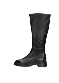 Waldl&auml;ufer Stiefel WALDL&Auml;UFER "H-Shelly", Damen, Gr. 7,5 (41), Normalschaft, schwarz, Nappaleder, Textil, Schuhe Stiefel, Blockabsatz, Langschaftstiefel mit Rei&szlig;verschluss, in Weite H