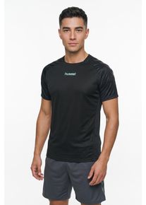 Trainingsshirt Hummel "HMLBLAZE26 PRO TRAINING JERSEY S/S", Herren, Gr. S, schwarz, Obermaterial: 100% Polyester, Rundhals, Shirts Trainingsshirt, sportliche Passform, kurze &Auml;rmel, atmungsaktives Innenmaterial