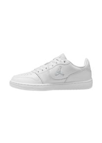 Sneaker Jordan "Jordan Court Connect Low", Damen, Gr. 42,5, wei&szlig; (wei&szlig;, pure platinum), Leder, Synthetik, Schuhe Sneaker, inspiriert vom Look des Air Jordan 1