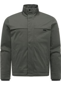 Winterjacke Ragwear "Outdoorjacke Dunore Y", Herren, Gr. L, gr&uuml;n (schwarz olive), gerade h&uuml;ftlang, &Auml;rmel ohne &Auml;rmelschlitz Rippstrickb&uuml;ndchen, Jacken Winterjacke, Warme Jacke mit Stehkragen