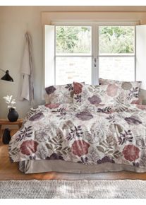 Bettw&auml;sche Irisette "Meran 8687", 60 beere, B/L: 155cm x 220cm, 1 Stk., 1 Stk., Biber, B/L: 80cm x 80cm, 2, Biber, Obermaterial: 100% Baumwolle, Bettw&auml;sche, Bettw&auml;sche, Feinbiber, 2 teilig, flauschig