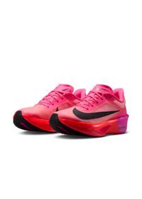 Laufschuh Nike "Nike Zoom Fly 6", Damen, Gr. 43, pink (hyper pink, schwarz, laser crimson), Synthetik, Textil, Schuhe Laufschuh, ZoomX-Foam und Carbonplatte sorgen f&uuml;r energiegeladenes Laufgef&uuml;hl