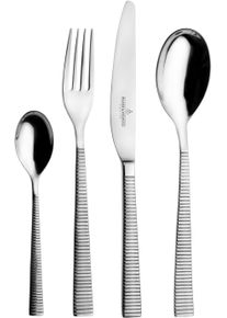 Besteck-Set "LINA", silber (silberfarben), 24 Stk., Chromnickelstahl 18/10, PICARD & WIELP&Uuml;TZ SOLINGEN, Essbesteck-Sets, Besteck-Set, mit Geschenkverpackung