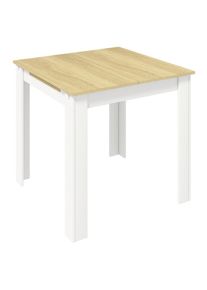Mid.you , Wei&szlig;, Honigeiche , Holzwerkstoff , rechteckig , 80x75.5x80-120 cm , ausziehbar ,