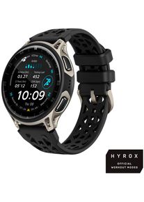 Smartwatch Amazfit "Cheetah 2 Pro", schwarz (schwarz, titan), Smartwatches, ohne eSIM, Smartwatch, Hyrox Race Mode