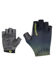 Fahrradhandschuhe Ziener "CLEM-Z", Gr. 11, schwarz (schwarz.bitter lemon), Materialmix, Handschuhe Fahrradhandschuhe