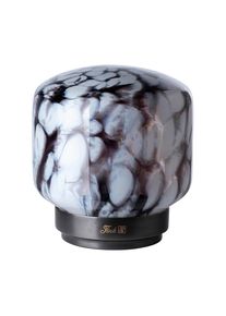 Fink LED Tischleuchte "ECLIPSE", schwarz-wei&szlig; (blau, gr&uuml;n,braun,wei&szlig;), &Oslash; 24cm H: 24cm, 1 Stk., Leuchten, LED Tischleuchte