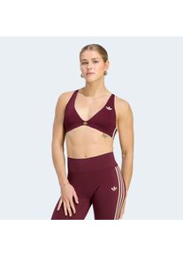 Sport-BH adidas Performance "ADIDAS ORIGINALS SPORT-BH, LEICHTER HALT", Damen, Gr. XL, N-Gr, rot (maroon), Obermaterial: 79% Polyester, 21% Elasthan, BHs Sport-BH, CLIMACOOL, Workout-BH, aus Adiflex Material